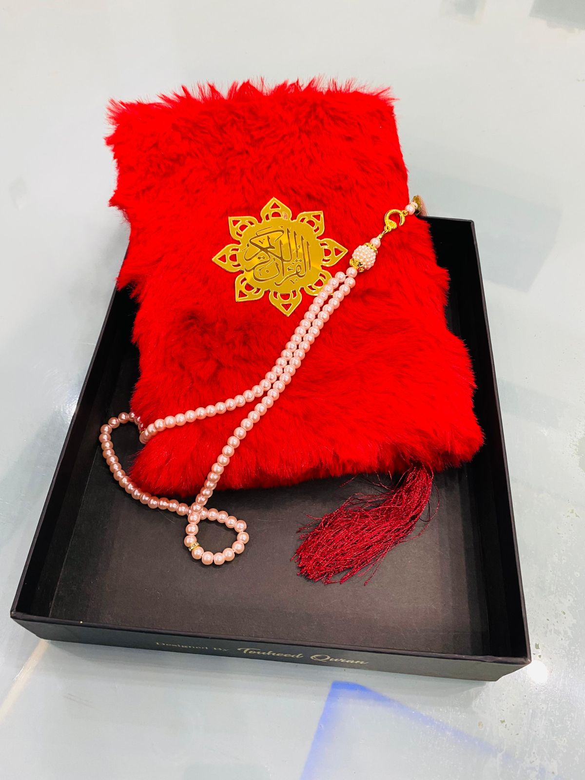 Imported Furr Holy Quran With Tasbeeh And Beautifull Gift Box